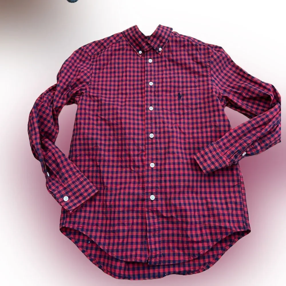 Ralph Lauren Boys Checkered Dress Shrit